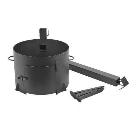 Stove with a diameter of 360 mm with a pipe for a cauldron of 12 liters в Благовещенске