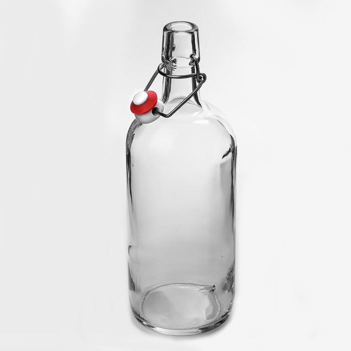 Бутылка бесцветная бугельная 1 литр в Благовещенске